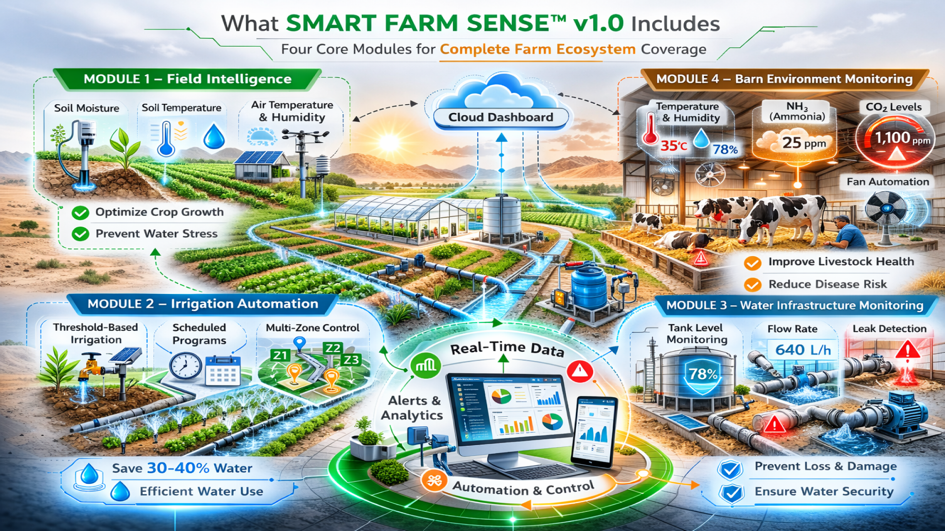 What SMART FARM SENSE™ v1.0 Includes